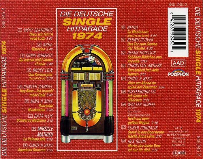 1990 - VA - Die Deutsche Single Hitparade 1974 - Back.bmp