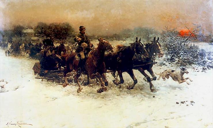 Alfred Wierusz-Kowalski - 1885 Wieczorna sanna.jpg
