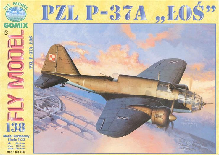 FM 138 - PZL.37A Łoś polski średni bombowiec z 1936 roku A3 - 01.jpg